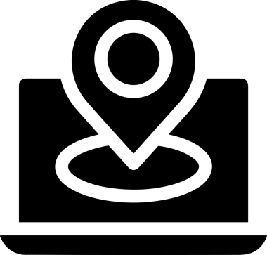 Şeffaf arkaplan ile PNG biçiminde bilgisayar logosu simgesi. Teknoloji markaları, bilişim hizmetleri, web geliştirme veya dijital ürünler için uygun minimalist siyah-beyaz tasarım. Çok yönlü markalaşma ve arayüz kullanımı için temiz ve modern sembol