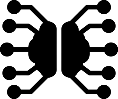 Şeffaf arkaplan ile PNG biçiminde bilgisayar logosu simgesi. Teknoloji markaları, bilişim hizmetleri, web geliştirme veya dijital ürünler için uygun minimalist siyah-beyaz tasarım. Çok yönlü markalaşma ve arayüz kullanımı için temiz ve modern sembol