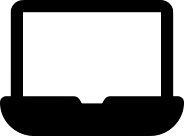 Şeffaf arkaplan ile PNG biçiminde bilgisayar logosu simgesi. Teknoloji markaları, bilişim hizmetleri, web geliştirme veya dijital ürünler için uygun minimalist siyah-beyaz tasarım. Çok yönlü markalaşma ve arayüz kullanımı için temiz ve modern sembol