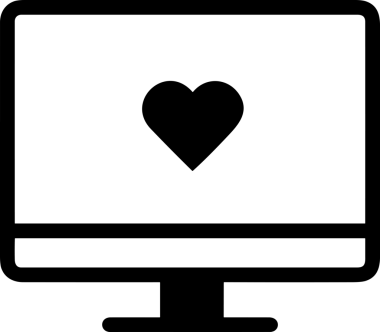 Şeffaf arkaplan ile PNG biçiminde bilgisayar logosu simgesi. Teknoloji markaları, bilişim hizmetleri, web geliştirme veya dijital ürünler için uygun minimalist siyah-beyaz tasarım. Çok yönlü markalaşma ve arayüz kullanımı için temiz ve modern sembol