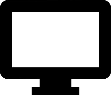 Şeffaf arkaplan ile PNG biçiminde bilgisayar logosu simgesi. Teknoloji markaları, bilişim hizmetleri, web geliştirme veya dijital ürünler için uygun minimalist siyah-beyaz tasarım. Çok yönlü markalaşma ve arayüz kullanımı için temiz ve modern sembol
