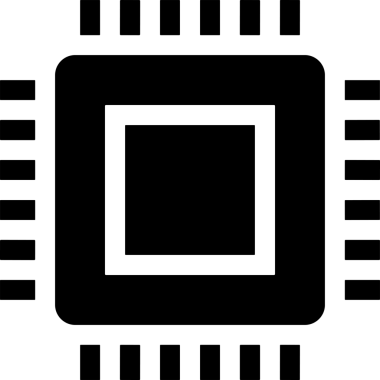 Şeffaf arkaplan ile PNG biçiminde bilgisayar logosu simgesi. Teknoloji markaları, bilişim hizmetleri, web geliştirme veya dijital ürünler için uygun minimalist siyah-beyaz tasarım. Çok yönlü markalaşma ve arayüz kullanımı için temiz ve modern sembol
