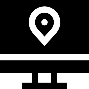 Şeffaf arkaplan ile PNG biçiminde bilgisayar logosu simgesi. Teknoloji markaları, bilişim hizmetleri, web geliştirme veya dijital ürünler için uygun minimalist siyah-beyaz tasarım. Çok yönlü markalaşma ve arayüz kullanımı için temiz ve modern sembol