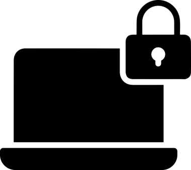 Şeffaf arkaplan ile PNG biçiminde bilgisayar logosu simgesi. Teknoloji markaları, bilişim hizmetleri, web geliştirme veya dijital ürünler için uygun minimalist siyah-beyaz tasarım. Çok yönlü markalaşma ve arayüz kullanımı için temiz ve modern sembol