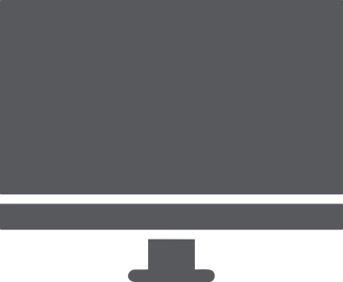 Şeffaf arkaplan ile PNG biçiminde bilgisayar logosu simgesi. Teknoloji markaları, bilişim hizmetleri, web geliştirme veya dijital ürünler için uygun minimalist siyah-beyaz tasarım. Çok yönlü markalaşma ve arayüz kullanımı için temiz ve modern sembol