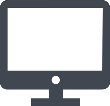 Şeffaf arkaplan ile PNG biçiminde bilgisayar logosu simgesi. Teknoloji markaları, bilişim hizmetleri, web geliştirme veya dijital ürünler için uygun minimalist siyah-beyaz tasarım. Çok yönlü markalaşma ve arayüz kullanımı için temiz ve modern sembol