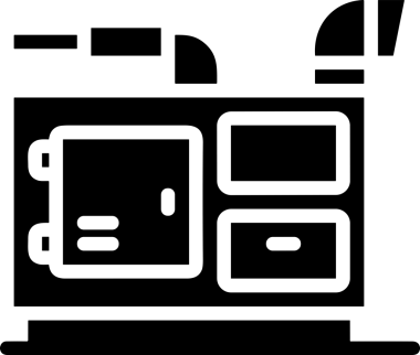 Şeffaf arkaplan ile PNG biçiminde bilgisayar logosu simgesi. Teknoloji markaları, bilişim hizmetleri, web geliştirme veya dijital ürünler için uygun minimalist siyah-beyaz tasarım. Çok yönlü markalaşma ve arayüz kullanımı için temiz ve modern sembol