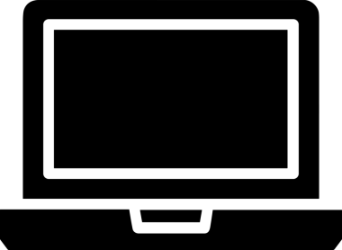 Şeffaf arkaplan ile PNG biçiminde bilgisayar logosu simgesi. Teknoloji markaları, bilişim hizmetleri, web geliştirme veya dijital ürünler için uygun minimalist siyah-beyaz tasarım. Çok yönlü markalaşma ve arayüz kullanımı için temiz ve modern sembol