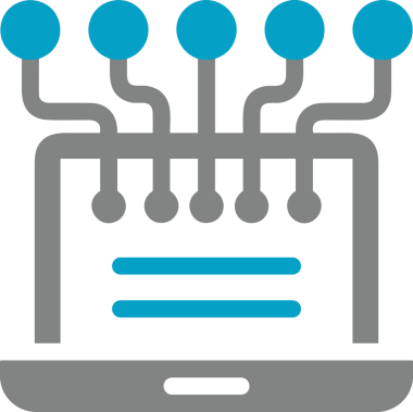 Şeffaf arkaplan ile PNG biçiminde bilgisayar logosu simgesi. Teknoloji markaları, bilişim hizmetleri, web geliştirme veya dijital ürünler için uygun minimalist siyah-beyaz tasarım. Çok yönlü markalaşma ve arayüz kullanımı için temiz ve modern sembol