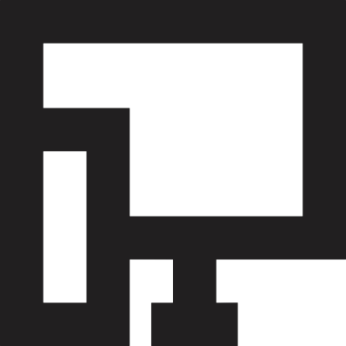 Şeffaf arkaplan ile PNG biçiminde bilgisayar logosu simgesi. Teknoloji markaları, bilişim hizmetleri, web geliştirme veya dijital ürünler için uygun minimalist siyah-beyaz tasarım. Çok yönlü markalaşma ve arayüz kullanımı için temiz ve modern sembol