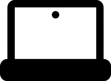 Şeffaf arkaplan ile PNG biçiminde bilgisayar logosu simgesi. Teknoloji markaları, bilişim hizmetleri, web geliştirme veya dijital ürünler için uygun minimalist siyah-beyaz tasarım. Çok yönlü markalaşma ve arayüz kullanımı için temiz ve modern sembol