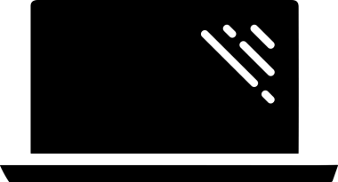 Şeffaf arkaplan ile PNG biçiminde bilgisayar logosu simgesi. Teknoloji markaları, bilişim hizmetleri, web geliştirme veya dijital ürünler için uygun minimalist siyah-beyaz tasarım. Çok yönlü markalaşma ve arayüz kullanımı için temiz ve modern sembol