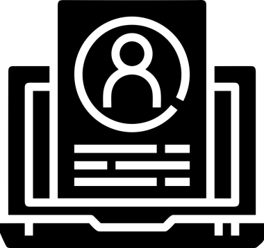 Şeffaf arkaplan ile PNG biçiminde bilgisayar logosu simgesi. Teknoloji markaları, bilişim hizmetleri, web geliştirme veya dijital ürünler için uygun minimalist siyah-beyaz tasarım. Çok yönlü markalaşma ve arayüz kullanımı için temiz ve modern sembol