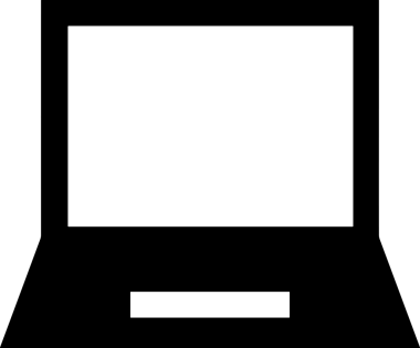 Şeffaf arkaplan ile PNG biçiminde bilgisayar logosu simgesi. Teknoloji markaları, bilişim hizmetleri, web geliştirme veya dijital ürünler için uygun minimalist siyah-beyaz tasarım. Çok yönlü markalaşma ve arayüz kullanımı için temiz ve modern sembol