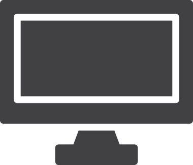 Şeffaf arkaplan ile PNG biçiminde bilgisayar logosu simgesi. Teknoloji markaları, bilişim hizmetleri, web geliştirme veya dijital ürünler için uygun minimalist siyah-beyaz tasarım. Çok yönlü markalaşma ve arayüz kullanımı için temiz ve modern sembol