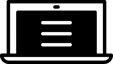 Şeffaf arkaplan ile PNG biçiminde bilgisayar logosu simgesi. Teknoloji markaları, bilişim hizmetleri, web geliştirme veya dijital ürünler için uygun minimalist siyah-beyaz tasarım. Çok yönlü markalaşma ve arayüz kullanımı için temiz ve modern sembol