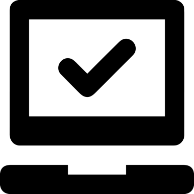 Şeffaf arkaplan ile PNG biçiminde bilgisayar logosu simgesi. Teknoloji markaları, bilişim hizmetleri, web geliştirme veya dijital ürünler için uygun minimalist siyah-beyaz tasarım. Çok yönlü markalaşma ve arayüz kullanımı için temiz ve modern sembol