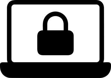 Şeffaf arkaplan ile PNG biçiminde bilgisayar logosu simgesi. Teknoloji markaları, bilişim hizmetleri, web geliştirme veya dijital ürünler için uygun minimalist siyah-beyaz tasarım. Çok yönlü markalaşma ve arayüz kullanımı için temiz ve modern sembol