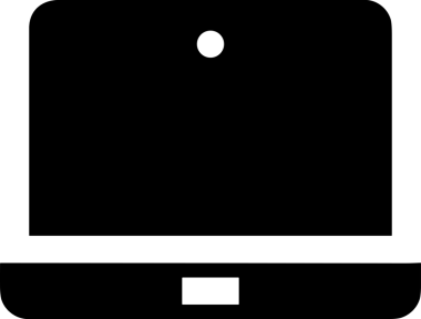 Şeffaf arkaplan ile PNG biçiminde bilgisayar logosu simgesi. Teknoloji markaları, bilişim hizmetleri, web geliştirme veya dijital ürünler için uygun minimalist siyah-beyaz tasarım. Çok yönlü markalaşma ve arayüz kullanımı için temiz ve modern sembol