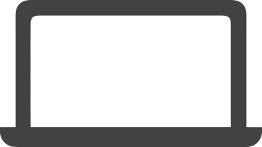 Şeffaf arkaplan ile PNG biçiminde bilgisayar logosu simgesi. Teknoloji markaları, bilişim hizmetleri, web geliştirme veya dijital ürünler için uygun minimalist siyah-beyaz tasarım. Çok yönlü markalaşma ve arayüz kullanımı için temiz ve modern sembol