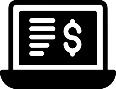 Şeffaf arkaplan ile PNG biçiminde bilgisayar logosu simgesi. Teknoloji markaları, bilişim hizmetleri, web geliştirme veya dijital ürünler için uygun minimalist siyah-beyaz tasarım. Çok yönlü markalaşma ve arayüz kullanımı için temiz ve modern sembol