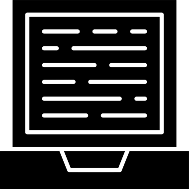 Şeffaf arkaplan ile PNG biçiminde bilgisayar logosu simgesi. Teknoloji markaları, bilişim hizmetleri, web geliştirme veya dijital ürünler için uygun minimalist siyah-beyaz tasarım. Çok yönlü markalaşma ve arayüz kullanımı için temiz ve modern sembol