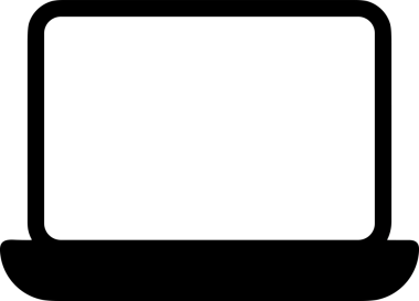 Şeffaf arkaplan ile PNG biçiminde bilgisayar logosu simgesi. Teknoloji markaları, bilişim hizmetleri, web geliştirme veya dijital ürünler için uygun minimalist siyah-beyaz tasarım. Çok yönlü markalaşma ve arayüz kullanımı için temiz ve modern sembol