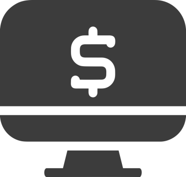 Şeffaf arkaplan ile PNG biçiminde bilgisayar logosu simgesi. Teknoloji markaları, bilişim hizmetleri, web geliştirme veya dijital ürünler için uygun minimalist siyah-beyaz tasarım. Çok yönlü markalaşma ve arayüz kullanımı için temiz ve modern sembol