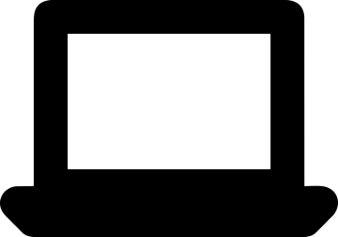 Şeffaf arkaplan ile PNG biçiminde bilgisayar logosu simgesi. Teknoloji markaları, bilişim hizmetleri, web geliştirme veya dijital ürünler için uygun minimalist siyah-beyaz tasarım. Çok yönlü markalaşma ve arayüz kullanımı için temiz ve modern sembol