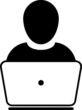 Şeffaf arkaplan ile PNG biçiminde bilgisayar logosu simgesi. Teknoloji markaları, bilişim hizmetleri, web geliştirme veya dijital ürünler için uygun minimalist siyah-beyaz tasarım. Çok yönlü markalaşma ve arayüz kullanımı için temiz ve modern sembol
