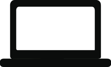 Şeffaf arkaplan ile PNG biçiminde bilgisayar logosu simgesi. Teknoloji markaları, bilişim hizmetleri, web geliştirme veya dijital ürünler için uygun minimalist siyah-beyaz tasarım. Çok yönlü markalaşma ve arayüz kullanımı için temiz ve modern sembol