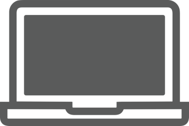 Şeffaf arkaplan ile PNG biçiminde bilgisayar logosu simgesi. Teknoloji markaları, bilişim hizmetleri, web geliştirme veya dijital ürünler için uygun minimalist siyah-beyaz tasarım. Çok yönlü markalaşma ve arayüz kullanımı için temiz ve modern sembol