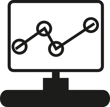 Şeffaf arkaplan ile PNG biçiminde bilgisayar logosu simgesi. Teknoloji markaları, bilişim hizmetleri, web geliştirme veya dijital ürünler için uygun minimalist siyah-beyaz tasarım. Çok yönlü markalaşma ve arayüz kullanımı için temiz ve modern sembol
