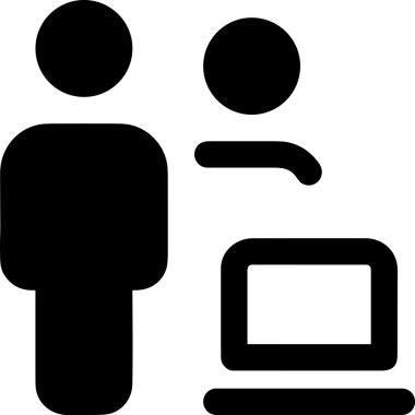 Şeffaf arkaplan ile PNG biçiminde bilgisayar logosu simgesi. Teknoloji markaları, bilişim hizmetleri, web geliştirme veya dijital ürünler için uygun minimalist siyah-beyaz tasarım. Çok yönlü markalaşma ve arayüz kullanımı için temiz ve modern sembol