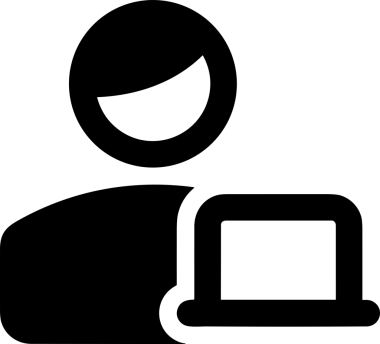 Şeffaf arkaplan ile PNG biçiminde bilgisayar logosu simgesi. Teknoloji markaları, bilişim hizmetleri, web geliştirme veya dijital ürünler için uygun minimalist siyah-beyaz tasarım. Çok yönlü markalaşma ve arayüz kullanımı için temiz ve modern sembol