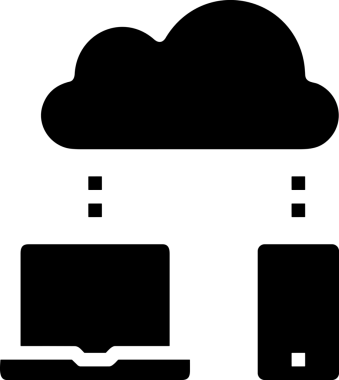 Şeffaf arkaplan ile PNG biçiminde bilgisayar logosu simgesi. Teknoloji markaları, bilişim hizmetleri, web geliştirme veya dijital ürünler için uygun minimalist siyah-beyaz tasarım. Çok yönlü markalaşma ve arayüz kullanımı için temiz ve modern sembol