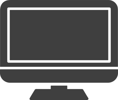 Şeffaf arkaplan ile PNG biçiminde bilgisayar logosu simgesi. Teknoloji markaları, bilişim hizmetleri, web geliştirme veya dijital ürünler için uygun minimalist siyah-beyaz tasarım. Çok yönlü markalaşma ve arayüz kullanımı için temiz ve modern sembol