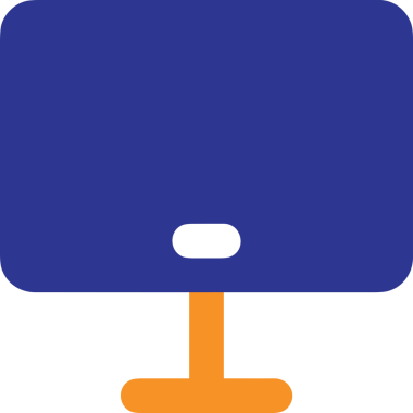 Şeffaf arkaplan ile PNG biçiminde bilgisayar logosu simgesi. Teknoloji markaları, bilişim hizmetleri, web geliştirme veya dijital ürünler için uygun minimalist siyah-beyaz tasarım. Çok yönlü markalaşma ve arayüz kullanımı için temiz ve modern sembol