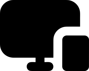 Şeffaf arkaplan ile PNG biçiminde bilgisayar logosu simgesi. Teknoloji markaları, bilişim hizmetleri, web geliştirme veya dijital ürünler için uygun minimalist siyah-beyaz tasarım. Çok yönlü markalaşma ve arayüz kullanımı için temiz ve modern sembol