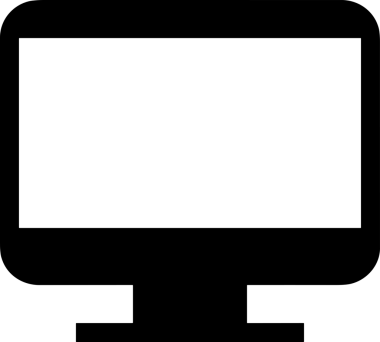 Şeffaf arkaplan ile PNG biçiminde bilgisayar logosu simgesi. Teknoloji markaları, bilişim hizmetleri, web geliştirme veya dijital ürünler için uygun minimalist siyah-beyaz tasarım. Çok yönlü markalaşma ve arayüz kullanımı için temiz ve modern sembol