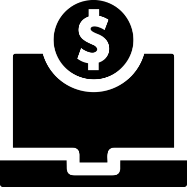 Şeffaf arkaplan ile PNG biçiminde bilgisayar logosu simgesi. Teknoloji markaları, bilişim hizmetleri, web geliştirme veya dijital ürünler için uygun minimalist siyah-beyaz tasarım. Çok yönlü markalaşma ve arayüz kullanımı için temiz ve modern sembol