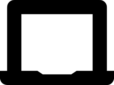 Şeffaf arkaplan ile PNG biçiminde bilgisayar logosu simgesi. Teknoloji markaları, bilişim hizmetleri, web geliştirme veya dijital ürünler için uygun minimalist siyah-beyaz tasarım. Çok yönlü markalaşma ve arayüz kullanımı için temiz ve modern sembol