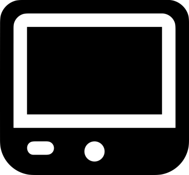 Şeffaf arkaplan ile PNG biçiminde bilgisayar logosu simgesi. Teknoloji markaları, bilişim hizmetleri, web geliştirme veya dijital ürünler için uygun minimalist siyah-beyaz tasarım. Çok yönlü markalaşma ve arayüz kullanımı için temiz ve modern sembol