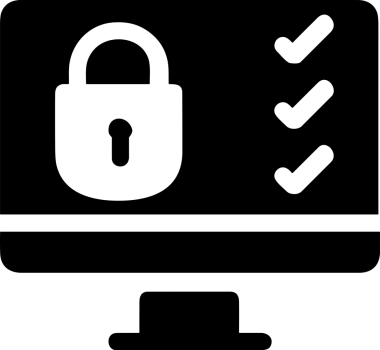 Şeffaf arkaplan ile PNG biçiminde bilgisayar logosu simgesi. Teknoloji markaları, bilişim hizmetleri, web geliştirme veya dijital ürünler için uygun minimalist siyah-beyaz tasarım. Çok yönlü markalaşma ve arayüz kullanımı için temiz ve modern sembol