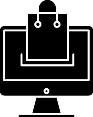 Şeffaf arkaplan ile PNG biçiminde bilgisayar logosu simgesi. Teknoloji markaları, bilişim hizmetleri, web geliştirme veya dijital ürünler için uygun minimalist siyah-beyaz tasarım. Çok yönlü markalaşma ve arayüz kullanımı için temiz ve modern sembol