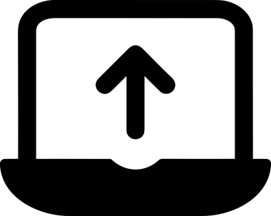 Şeffaf arkaplan ile PNG biçiminde bilgisayar logosu simgesi. Teknoloji markaları, bilişim hizmetleri, web geliştirme veya dijital ürünler için uygun minimalist siyah-beyaz tasarım. Çok yönlü markalaşma ve arayüz kullanımı için temiz ve modern sembol