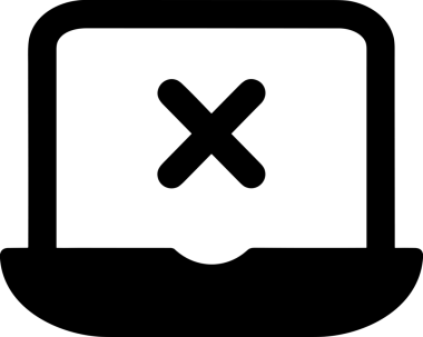 Şeffaf arkaplan ile PNG biçiminde bilgisayar logosu simgesi. Teknoloji markaları, bilişim hizmetleri, web geliştirme veya dijital ürünler için uygun minimalist siyah-beyaz tasarım. Çok yönlü markalaşma ve arayüz kullanımı için temiz ve modern sembol