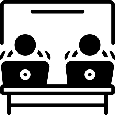 Şeffaf arkaplan ile PNG biçiminde bilgisayar logosu simgesi. Teknoloji markaları, bilişim hizmetleri, web geliştirme veya dijital ürünler için uygun minimalist siyah-beyaz tasarım. Çok yönlü markalaşma ve arayüz kullanımı için temiz ve modern sembol