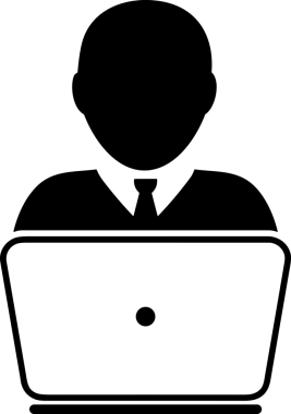 Şeffaf arkaplan ile PNG biçiminde bilgisayar logosu simgesi. Teknoloji markaları, bilişim hizmetleri, web geliştirme veya dijital ürünler için uygun minimalist siyah-beyaz tasarım. Çok yönlü markalaşma ve arayüz kullanımı için temiz ve modern sembol