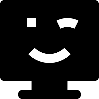 Şeffaf arkaplan ile PNG biçiminde bilgisayar logosu simgesi. Teknoloji markaları, bilişim hizmetleri, web geliştirme veya dijital ürünler için uygun minimalist siyah-beyaz tasarım. Çok yönlü markalaşma ve arayüz kullanımı için temiz ve modern sembol